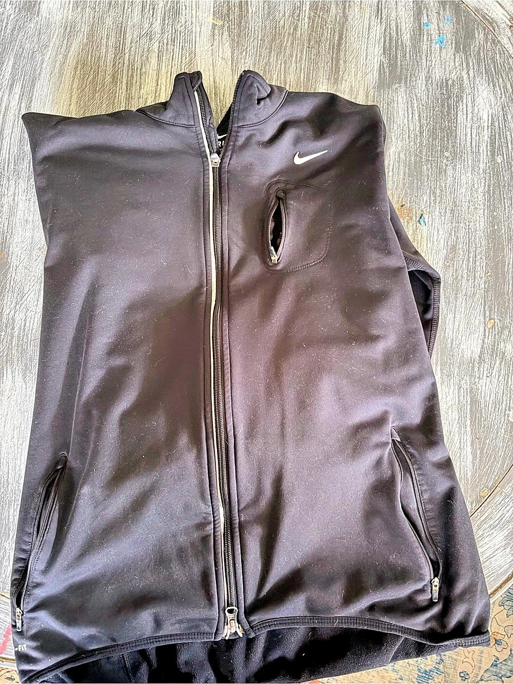 Nike Full-Zip Chest Swoosh Jacket Men's Black Zip Jacket